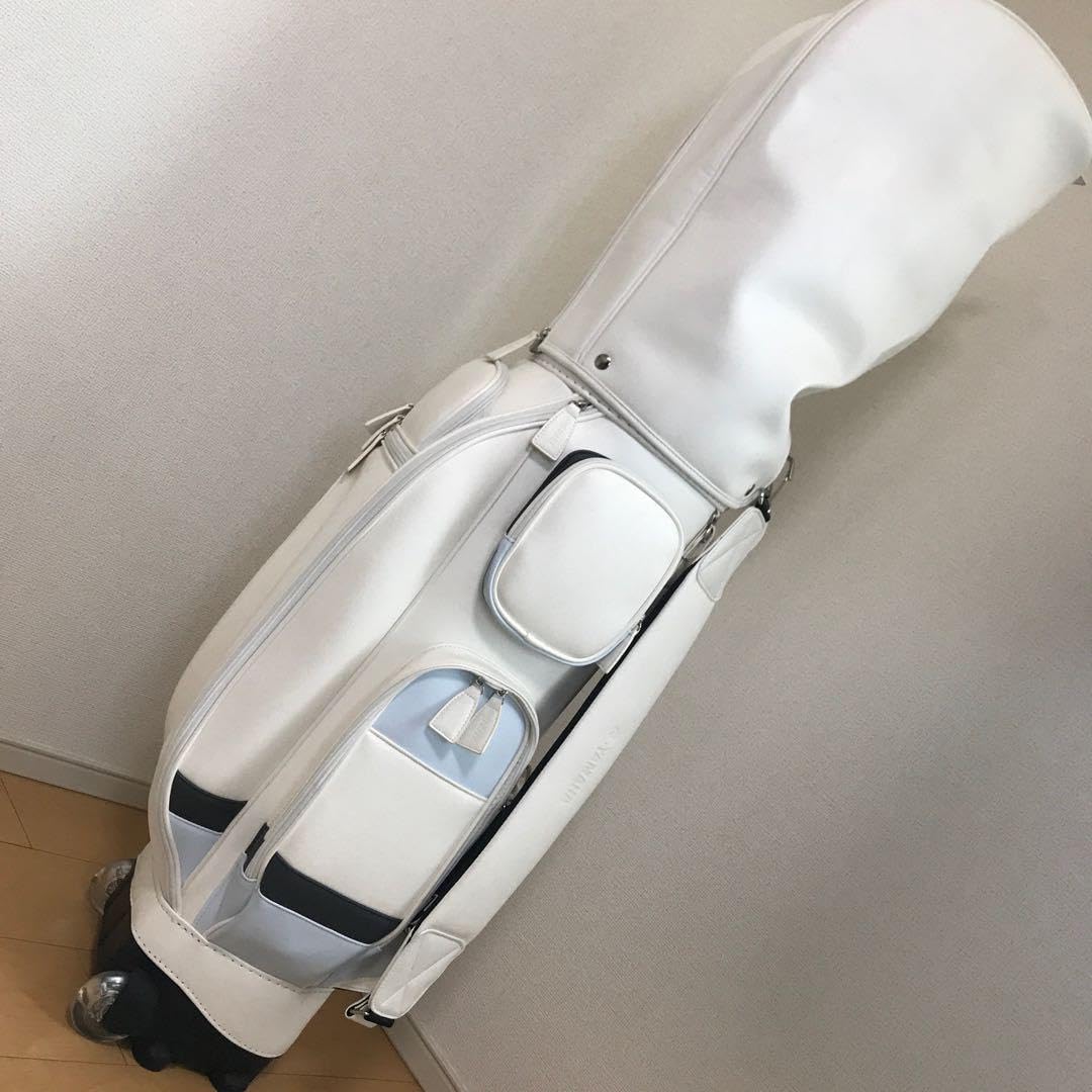 ゴルフキャディーバック 3kg キャスター付き白アイアンカバー付 ゴルフ